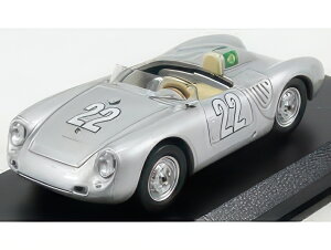 PORSCHE 550RS N 22 WINNER 10h MESSINA 1958 HEINZ STRAHLE SILVER/Best-Model 1/43~jJ[