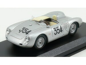 PORSCHE 550RS SPIDER N 354 MILLE MIGLIA 1957 HEINZ SCHILLER SILVER/Best-Model 1/43~jJ[