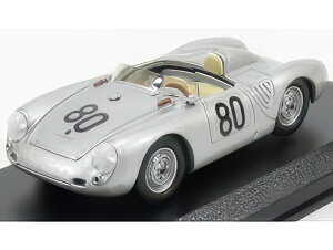 PORSCHE 550 RS N 80 TARGA FLORIO 1958 SCARLATTI BARTH SILVER/Best-Model 1/43�~�j�J�[