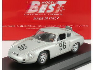PORSCHE 356 CARRERA ABARTH N 96 TARGA FLORIO 1961 LINGE VON HANSTEIN SILVER/Best-Model 1/43�~�j�J�[