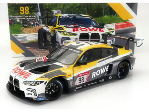 BMW 4SERIES M4 GT3 TEAM ROWE RACING N 98 2nd 24h NURBURGRING 2023 MARCO WITTMANN SHELDON VAN DER LINDE DRIES VANTHOOR MAXIME MARTIN WHITE GREY YELLOW/MINICHAMPS 1/18�~�j�J�[