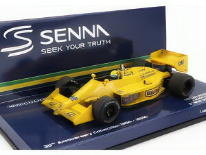 LOTUS F1 HONDA 99T N 12 WINNER MONACO GP DIRTY VERSION 1987 AYRTON SENNA FIRST VICTORY F1 MONACO GP YELLOW/MINICHAMPS 1/43~jJ[
