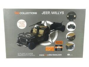 JEEP WILLYS USA ARMY WITH TRAILER 1941 WITH LIGHT & SOUND EFFECTS MILITARY GREEN/IXO 1/8�~�j�J�[