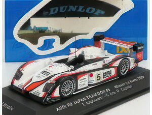 AUDI R8 3.6L TURBO V8 TEAM GOH AUDI SPORT JAPAN N 5 WINNER 24h LE MANS 2004 T.KRISTENSEN S.ARA R.CAPELLO WHITE RED/IXO 1/43~jJ[