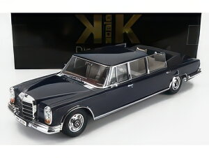 MERCEDES BENZ SCLASS 600 PULLMAN (W100) LANDAULET SEMICONVERTIBLE 1964 DARK BLUE/KK-SCALE 1/18~jJ[