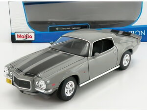 CHEVROLET CAMARO Z/28 COUPE 1971 GREY MET/MAISTO 1/18~jJ[