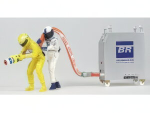 WILLIAMS F1 PITSTOP WILLIAMS 2002 RIFORNIMENTO FIGURES YELLOW WHITE BLUE/MINICHAMPS 1/43~jJ[