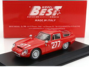 ALFA ROMEO GIULIA TZ COUPE N 277 COPPA F.I.S.A. MONZA 1963 ROBERTO BUSSINELLO RED/BBR 1/43~jJ[