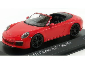 PORSCHE 911 9912 CARRERA 4 GTS CABRIOLET 2017 RED/MINICHAMPS 1/43~jJ[