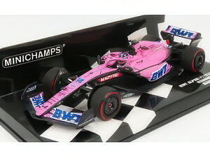 ALPINE F1 A522 TEAM ALPINE BWT N 14 BAHRAIN GP 2022 FERNANDO ALONSO PINK BLUE/MINICHAMPS 1/43~jJ[
