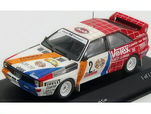 AUDI QUATTRO RALLY N 2 WINNER RALLY HUNSRUCK 1984 DEMUTH LUX WHITE RED/MINICHAMPS 1/43~jJ[