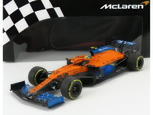 McLAREN F1 MCL35 RENAULT TEAM MCLAREN N 4 3rd AUSTRIAN GP 2020 LANDO NORRIS ORANGE BLUE/MINICHAMPS 1/18~jJ[