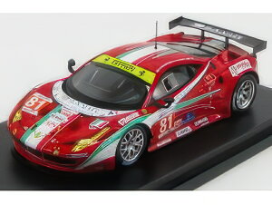 FERRARI 458 ITALIA 8C GTE PRO TEAM AF CORSE N 81 24h LE MANS 2012 P.PERAZZINI N.CADEI M.GRIFFIN RED/TRUESCALE 1/43�~�j�J�[