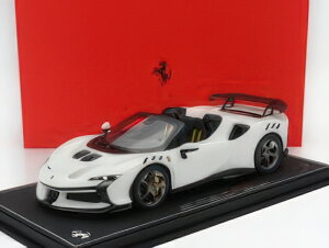 FERRARI SF90 XX STRADALE SPIDER 2024 BIANCO CERVINO WHITE BLACK/BBR 1/18~jJ[