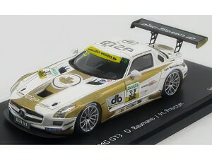 MERCEDES BENZ SLS COUPE 6.3 AMG GT3 (C197) N 32 ADAC MASTERS GT 2012 D.BAUMANN H.PROCZYK WHITE GOLD/SCHUCO 1/43~jJ[