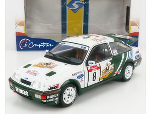FORD ENGLAND SIERRA COSWORTH RS500 N 8 WINNER RALLY TOUR DE CORSE 1988 DIDIER AURIOL BERNARD OCCELLI WHITE GREEN/SOLIDO 1/18~jJ[
