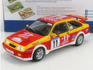 FORD ENGLAND SIERRA RS COSWORTH N 11 RALLY TOUR DE CORSE 1987 D.AURIOL B.OCCELLI RED YELLOW/SOLIDO 1/18�~�j�J�[