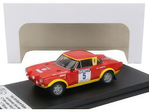 FIAT 124 ABARTH (night version) N 5 6th RALLY 1000 LAKES 1974 LEO KINNUNEN ALSO AHO RED YELLOW/TROFEU 1/43�~�j�J�[