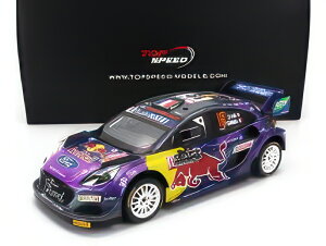 FORD ENGLAND PUMA RALLY1 RED BULL TEAM FORD WORLD RALLY MSPORT N 19 WINNER RALLY MONTECARLO 2022 S.LOEB I.GALMICHE PURPLE YELLOW BLACK/TRUESCALE 1/18�~�j�J�[