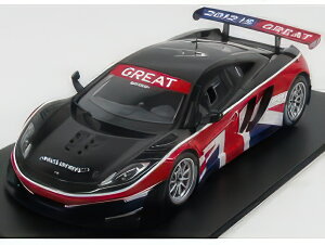 McLAREN MP412C GT3 GOODWOOD FESTIVAL OF SPEED 2012 (english flag) BLACK RED/TRUESCALE 1/18~jJ[