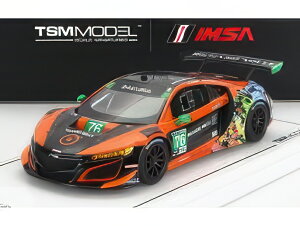 ACURA NSX GT3 EVO TEAM COMPASS RACING N 76 IMSA 2021 M.McMURRY M.FARNBACHER ORANGE BLACK/TRUESCALE 1/43~jJ[