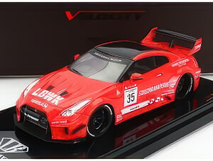 NISSAN GTRR (R35) N 35 LBWK LIBERTY WALK 2016 RED BLACK/TRUESCALE 1/43�~�j�J�[