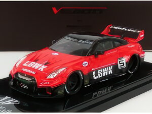 NISSAN GTRR (R35) N 5 LBWK LIBERTY WALK 2016 RED BLACK/TRUESCALE 1/43�~�j�J�[