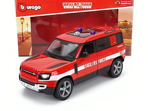 LAND ROVER NEW DEFENDER 110 ���h�� 2022 ���b�h/�z���C�g/ Bburago 1/24 �~�j�J�[
