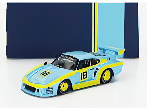 PORSCHE 935 930 K3 3.0L F6 TURBO TEAM JLP RACING N 18 3rd 6h SILVERSTONE 1980 JOHN PAUL BRIAN REDMAN LIGHT BLUE YELLOW/IXO 1/43~jJ[