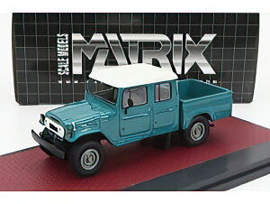 TOYOTA HJ45 LAND CRUISER CREW CAB PICKUP 1979 GREEN WHITE/Matrix 1/43�~�j�J�[