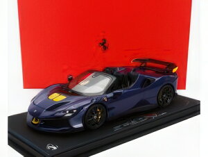 FERRARI SF90 XX STRADALE SPIDER 2024 BLU ELETTRICO BLUE YELLOW/BBR 1/18~jJ[