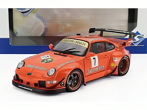 PORSCHE 911 993 JAGERMEISTER RWB ボディキット クーペ No.7 2020 オレンジ/ SOLIDO 1/18 ミニカー
