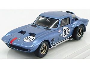 CHEVROLET CORVETTE GRAND SPORT COUPE TEAM MECOM RACING N 80 NASSAU SPEEDWEEK 1963 D.THOMPSON LIGHT BLUE MET RED/TrueScale 1/43~jJ[