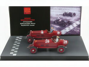 ALFA ROMEO - F1 2X P3 SCUDERIA FERRARI N 18 WINNER TRIPOLI GP 1934 VARZI + P3 N 28 2nd TRIPOLI GP 1934 MOLL - RED/Rio 1/43~jJ[