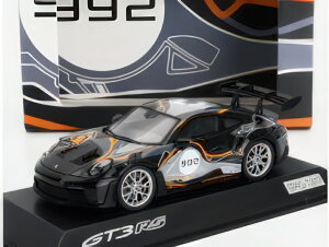 PORSCHE - 911 992 GT3 RS COUPE N 992 WEISSACH TEST TRACK 2023 - BLACK SILVER ORANGE/Spark 1/43~jJ[ |VFfB[[f 1911
