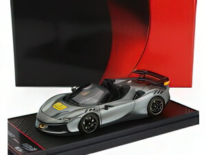 FERRARI SF90 XX STRADALE SPIDER 2024 GRIGIO COMPETIZIONE GREY YELLOW BLACK/BBR 1/43~jJ[