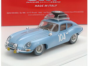 JAGUAR ETYPE COUPE (night version) N 104 RALLY MONTECARLO 1965 H.PINDER C.POLLARD LIGHT BLUE/Best-Model 1/43~jJ[