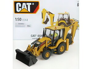 CATERPILLAR - CAT432F2 RUSPA GOMMATA CON ESCAVATORE - ECAVATOR AND SCRAPER TRACTOR WHEEL LOADER - YELLOW BLACK/Diecast Masters 1/50@ ͌^ ~jJ[