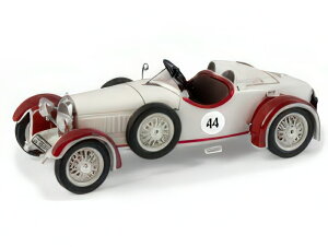y\z2025N\AUSTRO-DAIMLER - ADR8 TORPEDO ROADSTER N 44 RACING 1929 - WHITE BROWN/ESVAL 1/43~jJ[