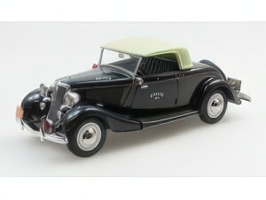 y\z2025N\FORD USA - MODEL 18 ROADSTER POLICE 1933 - BLACK CREAM/ESVAL 1/43~jJ[