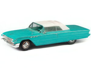 y\z2025N\BUICK - LESABRE CUSTOM CABRIOLET CLOSED 1961 - TURQUOISE WHITE/ESVAL 1/43~jJ[