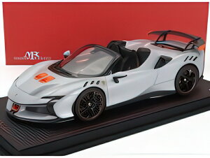FERRARI SF90 XX STRADALE SPIDER 2024 BIANCO ARTICO WHITE MET ORANGE BLACK/MR Collection 1/18~jJ[