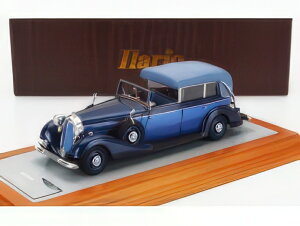 HORCH - 951A PULLMAN ORIGINAL CAR SEMICONVERTIBLE CABRIOLET CLOSED 1937 - 2 TONE BLUE/ILARIO 1/43~jJ[