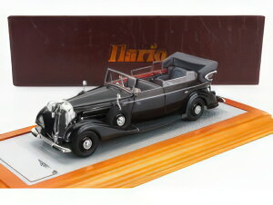 HORCH - 951A PULLMAN ORIGINAL CAR CABRIOLET OPEN 1937 - BLACK/ILARIO 1/43�~�j�J�[