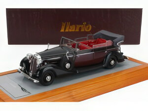 HORCH - 951A PULLMAN ORIGINAL CAR CABRIOLET OPEN 1937 - BLACK BORDEAUX/ILARIO 1/43�~�j�J�[