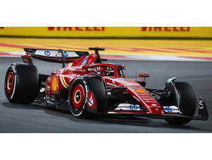 �y�\��z2025�N�����\��FERRARI F1 SF24 TEAM SCUDERIA FERRARI N 16 3rd ABU DHABI GP 2024 CHARLES LECLERC RED WHITE BLACK/LOOKSMART 1/43�~�j�J�[
