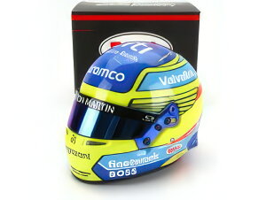 BELL HELMET - CASCO HELMET F1 FERNANDO ALONSO TEAM ASTON MARTIN ARAMCO COGNIZANT N 14 SEASON 2024 - YELLOW BLUE/MINI HELMET 1/2wbg