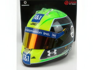 SCHUBERTH HELMET - F1 CASCO HELMET VF-22 TEAM HAAS N 47 SEASON 2022 MICK SCHUMACHER - GREEN BLACK YELLOW/MINI HELMET 1/2�w�����b�g