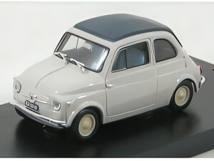 FIAT 500 NUOVA ECONOMICA CHIUSA 1957 VERY LIGHT GREY/BRUMM 1/43wbg