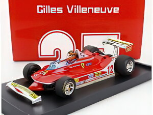 FERRARI F1 312T4 N 12 WINNER USA OVEST GP 1979 GILLES VILLENEUVE tBMAt RED/BRUMM 1/43~jJ[